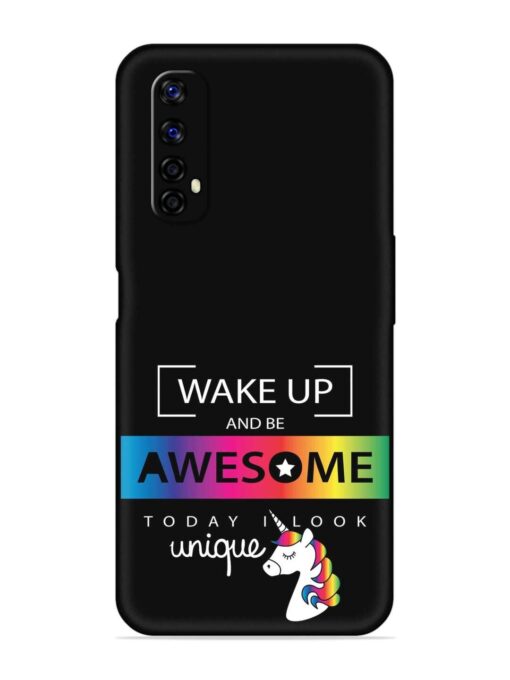 Inspirational Quote Unicorn Embossed Soft Silicone Case for Realme Narzo 20 Pro Zapvi