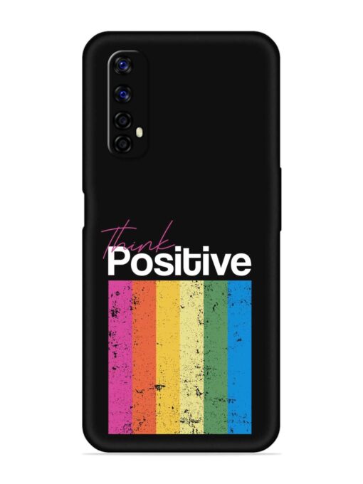 Think Positive Typography Embossed Soft Silicone Case for Realme Narzo 20 Pro