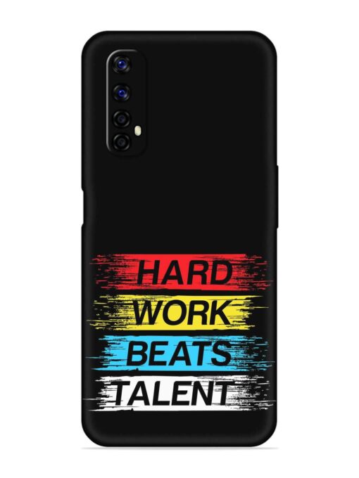 Hard Work Beats Embossed Soft Silicone Case for Realme Narzo 20 Pro