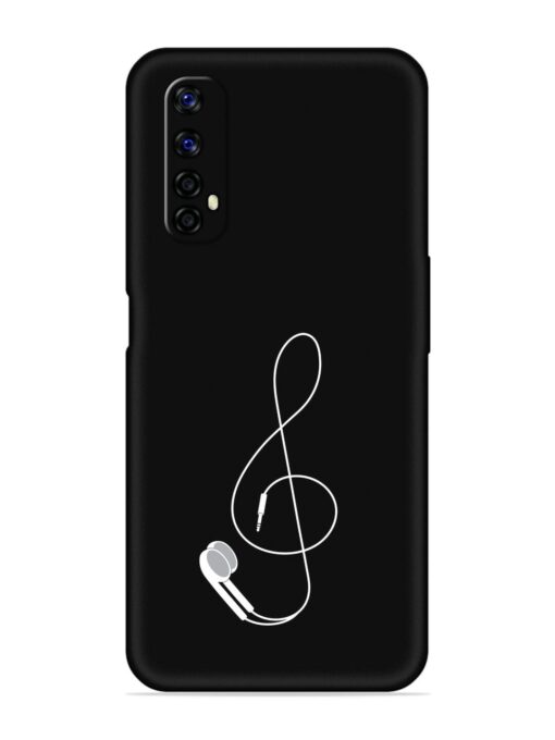 Music Earphone Vector Embossed Soft Silicone Case for Realme Narzo 20 Pro