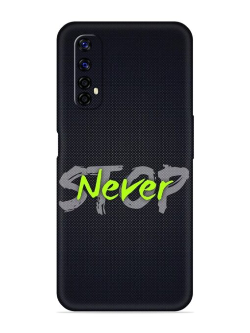 Never Stop Embossed Soft Silicone Case for Realme Narzo 20 Pro