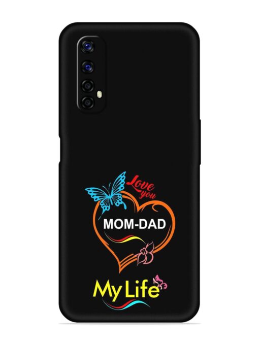 Love You Mom Dad Embossed Soft Silicone Case for Realme Narzo 20 Pro Zapvi