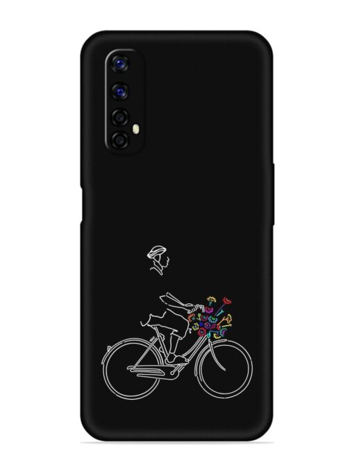 Minimalist Cycle Art Embossed Soft Silicone Case for Realme Narzo 20 Pro