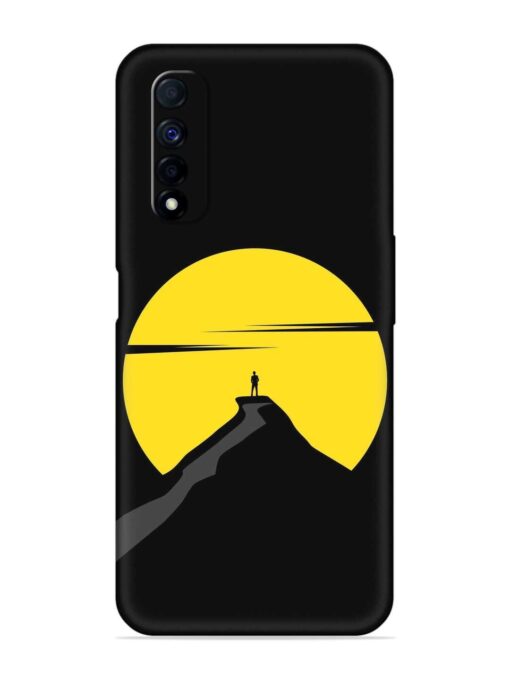 Black Ultra Vector Embossed Soft Silicone Case for Realme Narzo 30 (4G)