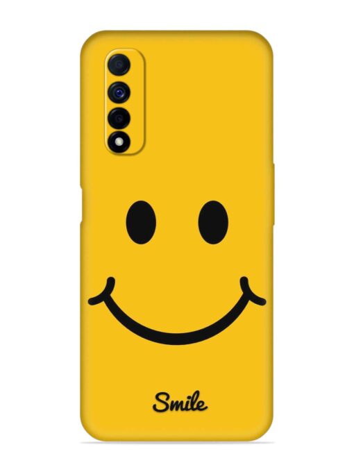 Yellow Smiley Embossed Soft Silicone Case for Realme Narzo 30 (4G)