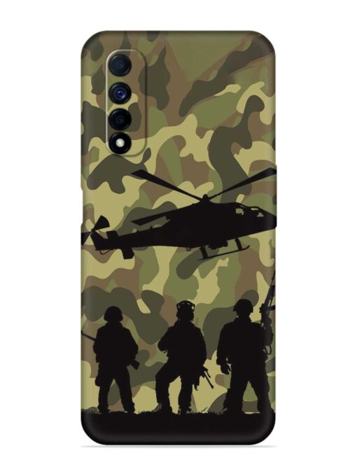 Army Heros Embossed Soft Silicone Case for Realme Narzo 30 (4G) Zapvi