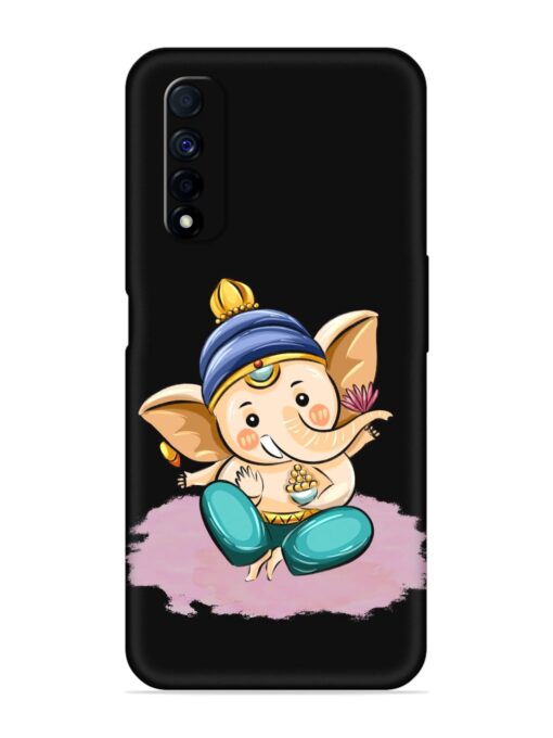 Bal Ganesh Vector Art Embossed Soft Silicone Case for Realme Narzo 30 (4G) Zapvi