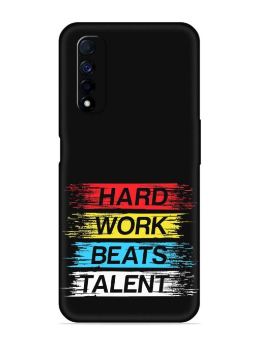 Hard Work Beats Embossed Soft Silicone Case for Realme Narzo 30 (4G) Zapvi