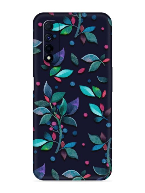 Decorative Watercolor Flower Embossed Soft Silicone Case for Realme Narzo 30 (4G) Zapvi