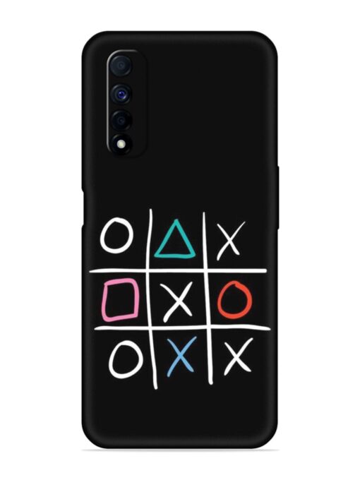 Super Neon Tic-Tac-Toe Embossed Soft Silicone Case for Realme Narzo 30 (4G)