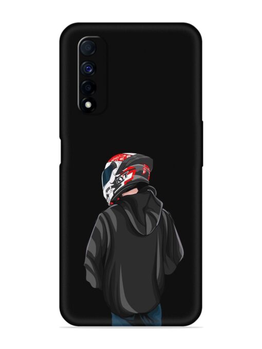 Motorcycle Rider Embossed Soft Silicone Case for Realme Narzo 30 (4G) Zapvi