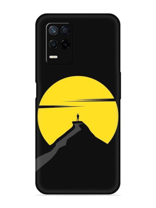 Black Ultra Vector Embossed Soft Silicone Case for Realme Narzo 30 (5G) Zapvi