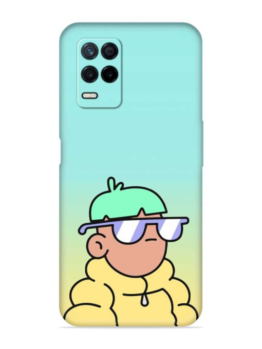 Doodles Cool Character Embossed Soft Silicone Case for Realme Narzo 30 (5G) Zapvi