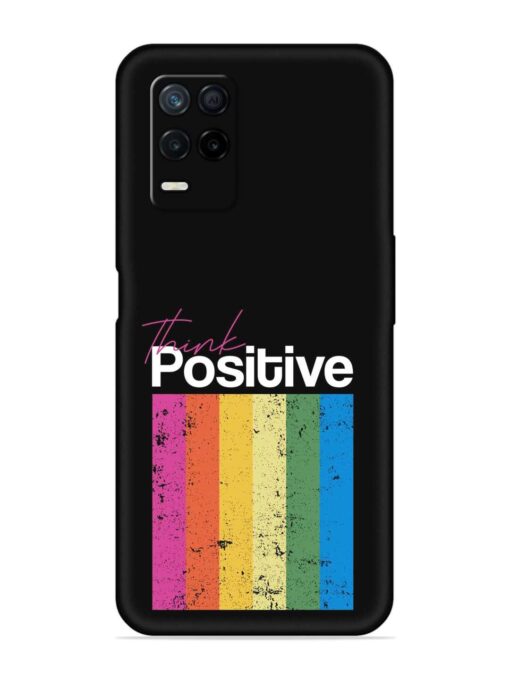 Think Positive Typography Embossed Soft Silicone Case for Realme Narzo 30 (5G) Zapvi