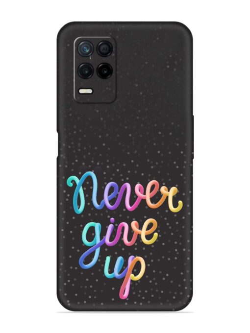 Colorful Stylized Rainbow Embossed Soft Silicone Case for Realme Narzo 30 (5G) Zapvi