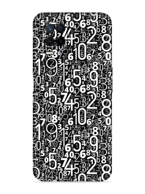 Many Numbers Different Embossed Soft Silicone Case for Realme Narzo 30 (5G) Zapvi