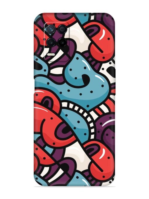 Seamless Backdrop Colorful Embossed Soft Silicone Case for Realme Narzo 30 (5G)