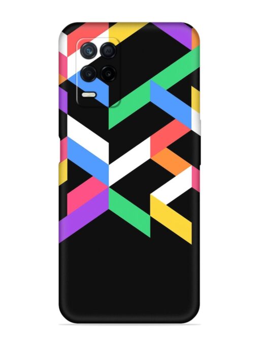 Colorshape Abstarct Embossed Soft Silicone Case for Realme Narzo 30 (5G)