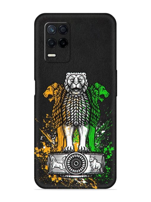 Pillars Of Ashoka Embossed Soft Silicone Case for Realme Narzo 30 (5G) Zapvi