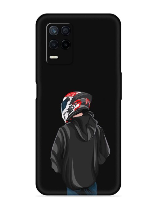 Motorcycle Rider Embossed Soft Silicone Case for Realme Narzo 30 (5G)