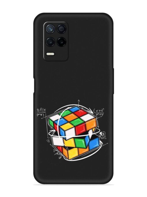 Cubik Vector Embossed Soft Silicone Case for Realme Narzo 30 (5G) Zapvi