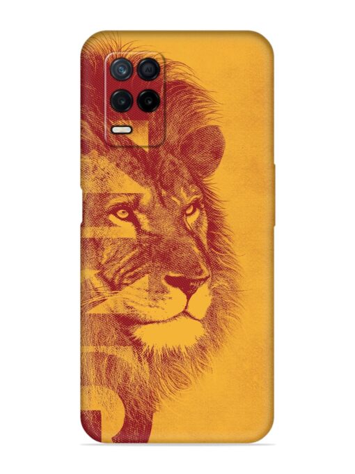 Gold Lion Crown Art Embossed Soft Silicone Case for Realme Narzo 30 (5G)