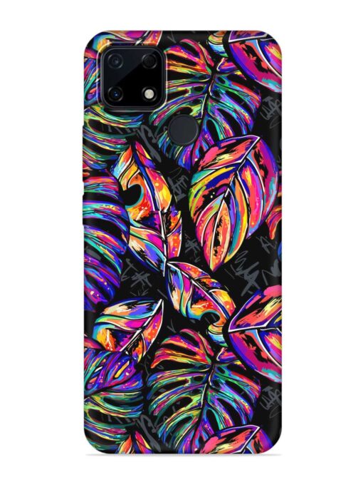 Tropical Seamless Vector Embossed Soft Silicone Case for Realme Narzo 30A Zapvi