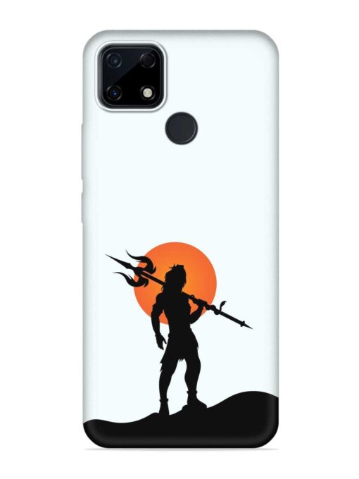 Lord Mahadev Trendy Embossed Soft Silicone Case for Realme Narzo 30A