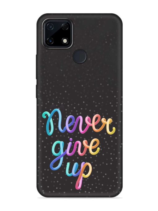 Colorful Stylized Rainbow Embossed Soft Silicone Case for Realme Narzo 30A Zapvi