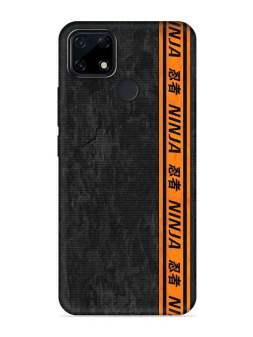 Ninja Srtips Embossed Soft Silicone Case for Realme Narzo 30A