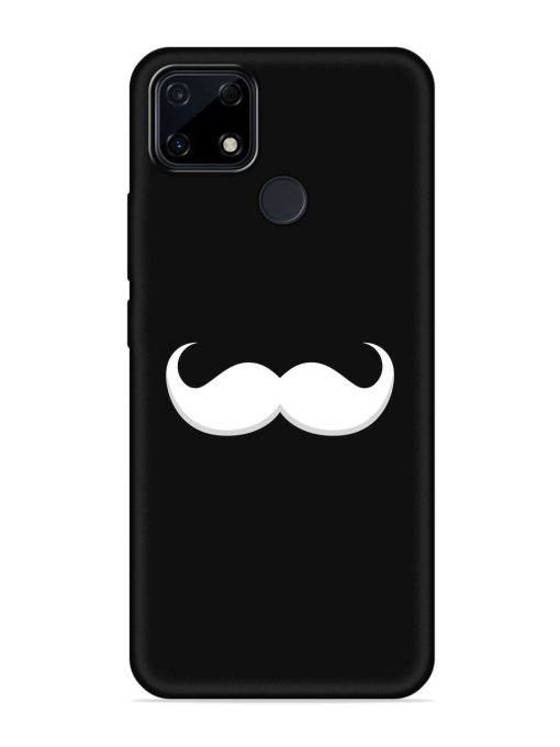 Mustache Vector Embossed Soft Silicone Case for Realme Narzo 30A Zapvi