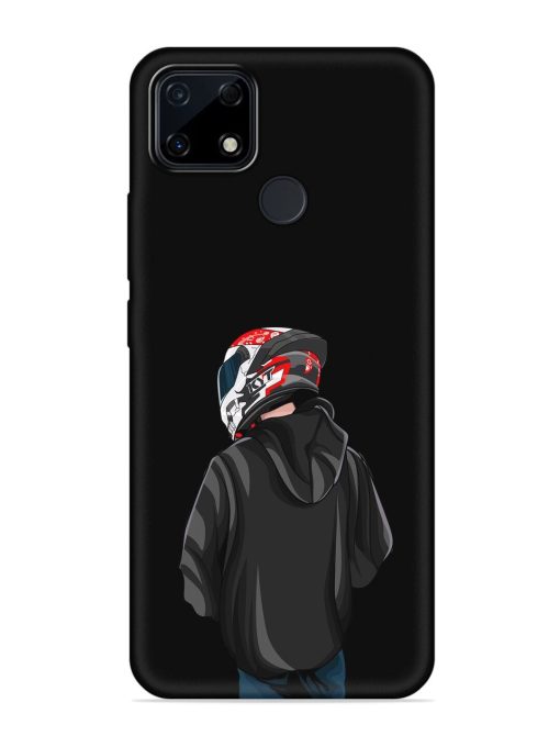 Motorcycle Rider Embossed Soft Silicone Case for Realme Narzo 30A