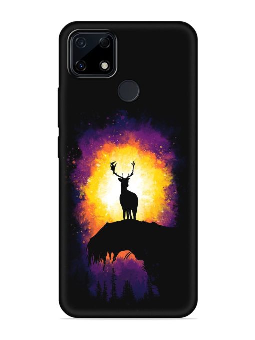 Elk Animal Art Embossed Soft Silicone Case for Realme Narzo 30A