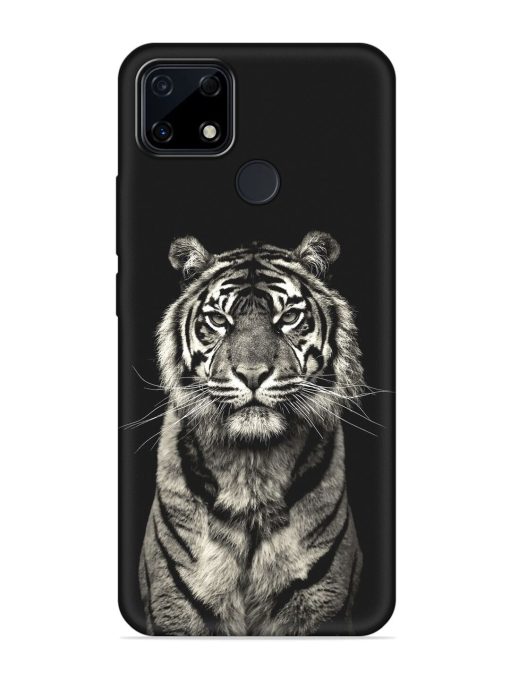 Tiger Art Embossed Soft Silicone Case for Realme Narzo 30A Zapvi