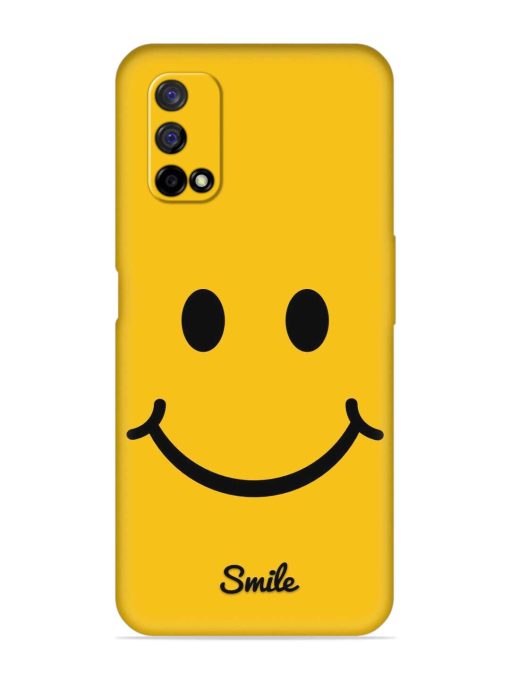 Yellow Smiley Embossed Soft Silicone Case for Realme Narzo 30 Pro (5G) Zapvi