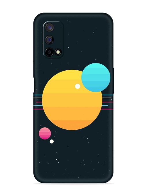 Round Vector Art Embossed Soft Silicone Case for Realme Narzo 30 Pro (5G)