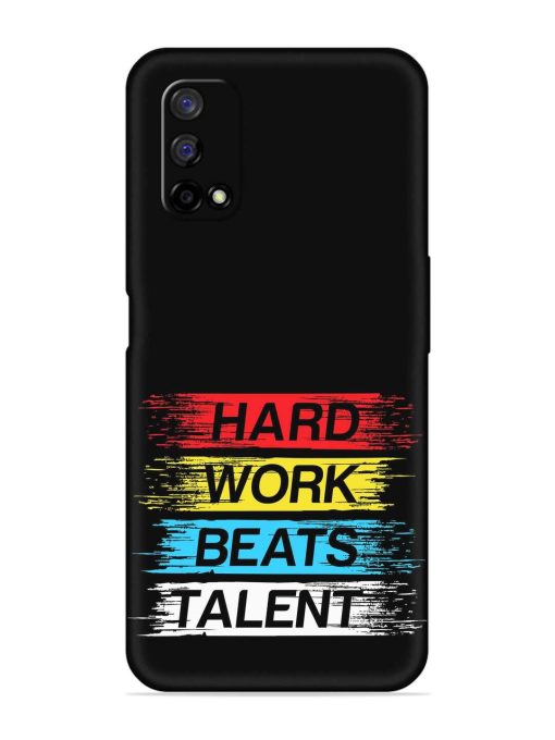 Hard Work Beats Embossed Soft Silicone Case for Realme Narzo 30 Pro (5G)