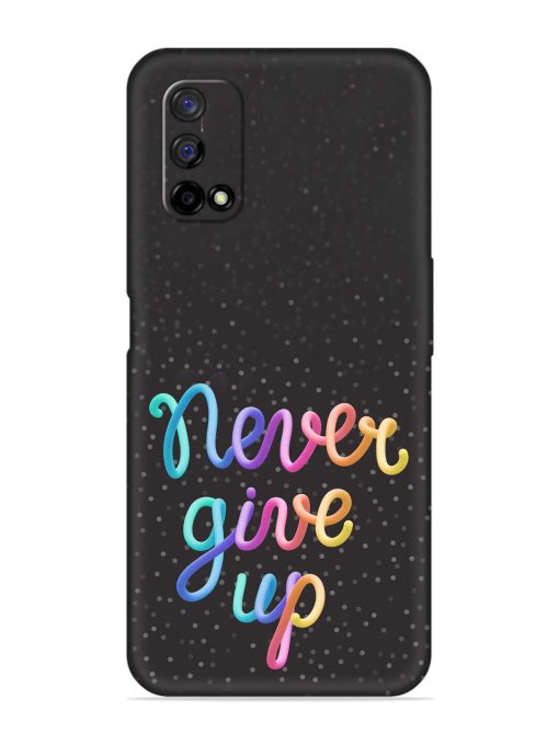 Colorful Stylized Rainbow Embossed Soft Silicone Case for Realme Narzo 30 Pro (5G)