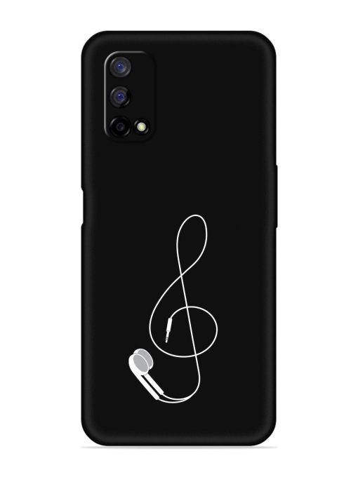 Music Earphone Vector Embossed Soft Silicone Case for Realme Narzo 30 Pro (5G)