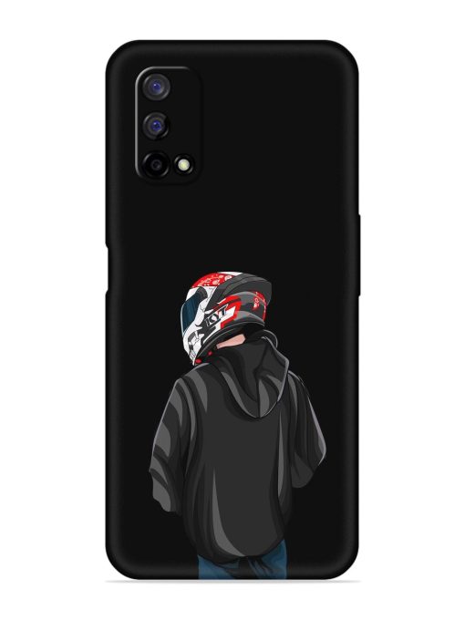 Motorcycle Rider Embossed Soft Silicone Case for Realme Narzo 30 Pro (5G)