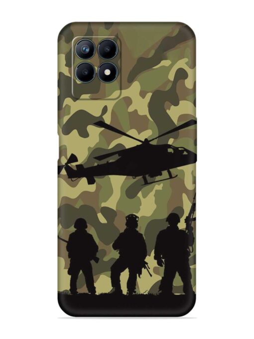 Army Heros Embossed Soft Silicone Case for Realme Narzo 50 (4G)