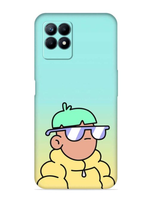 Doodles Cool Character Embossed Soft Silicone Case for Realme Narzo 50 (4G)