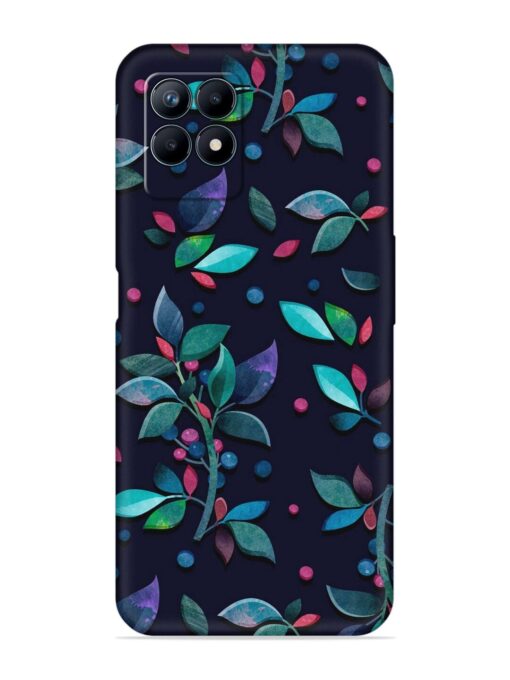 Decorative Watercolor Flower Embossed Soft Silicone Case for Realme Narzo 50 (4G)