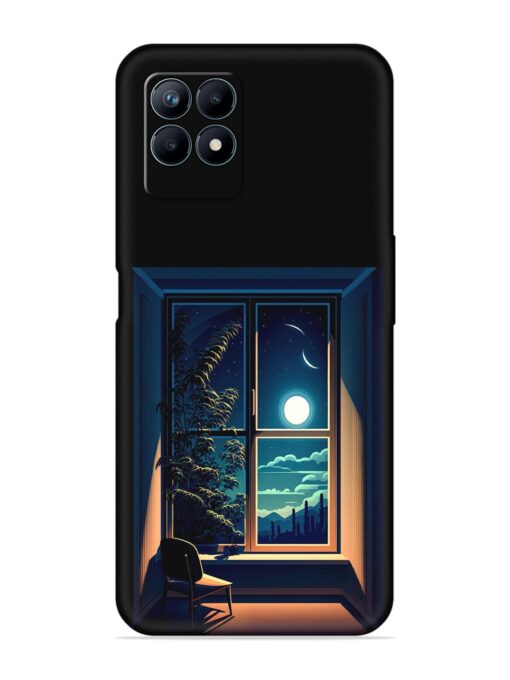 Night View At Window Embossed Soft Silicone Case for Realme Narzo 50 (4G)