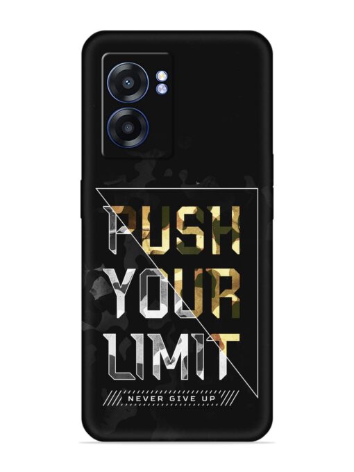 Push Your Limits Embossed Soft Silicone Case for Realme Narzo 50 (5G)