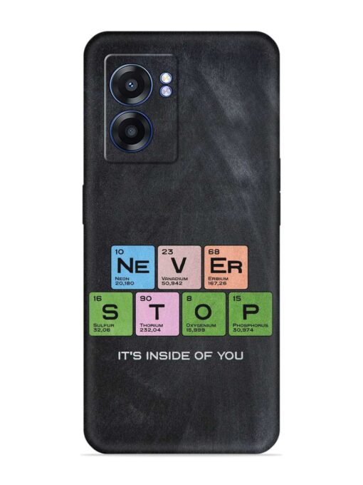 Never Stop It'S Inside Of You Embossed Soft Silicone Case for Realme Narzo 50 (5G)