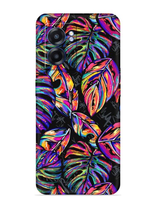 Tropical Seamless Vector Embossed Soft Silicone Case for Realme Narzo 50 (5G)