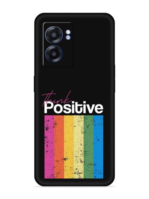 Think Positive Typography Embossed Soft Silicone Case for Realme Narzo 50 (5G)