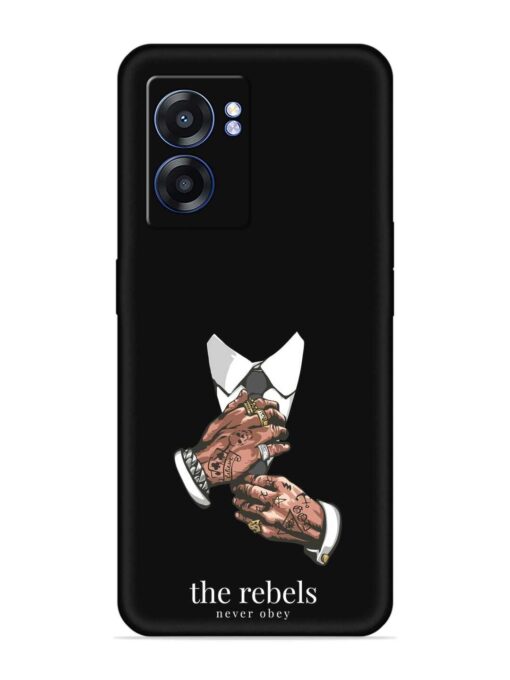 Rebels Slogan Man Embossed Soft Silicone Case for Realme Narzo 50 (5G)