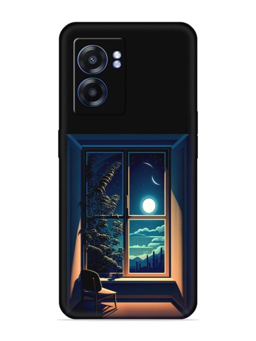 Night View At Window Embossed Soft Silicone Case for Realme Narzo 50 (5G)